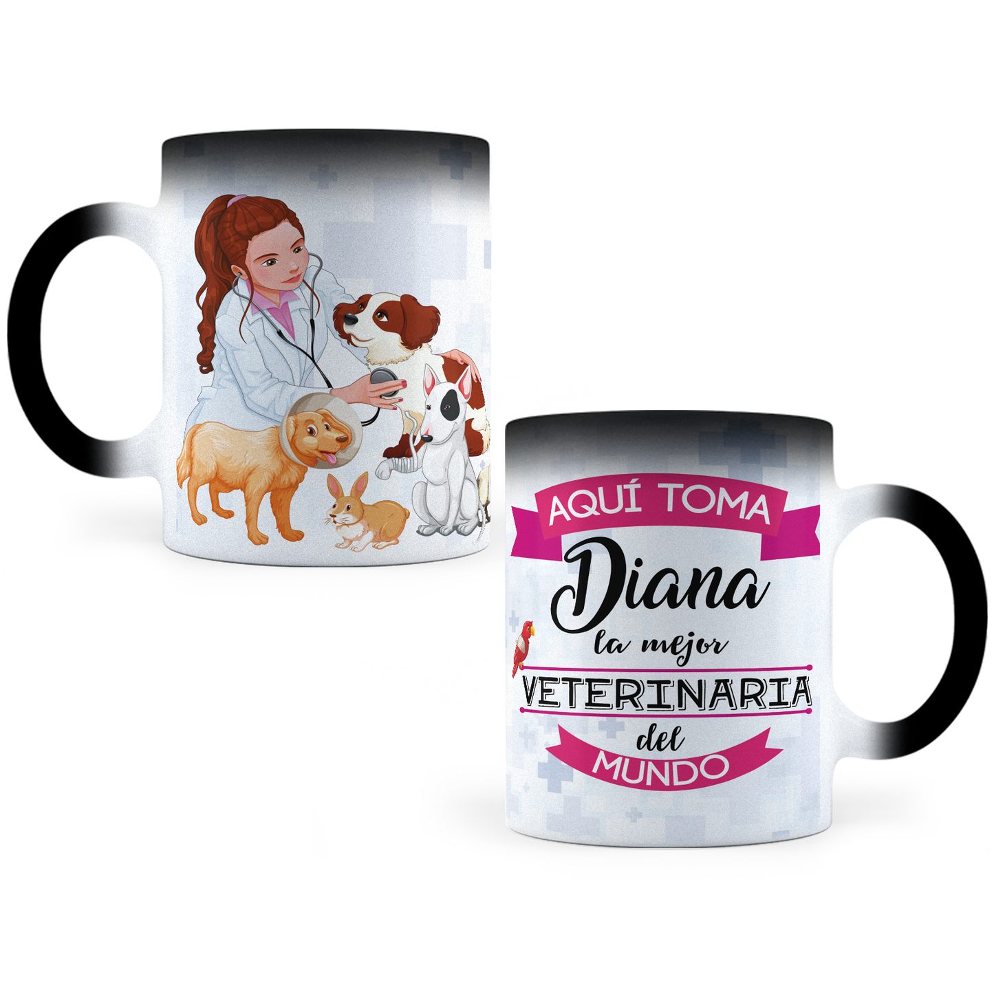 Taza Mágica Veterinaria Personalizada -  Térmica 11 oz (320 ml)