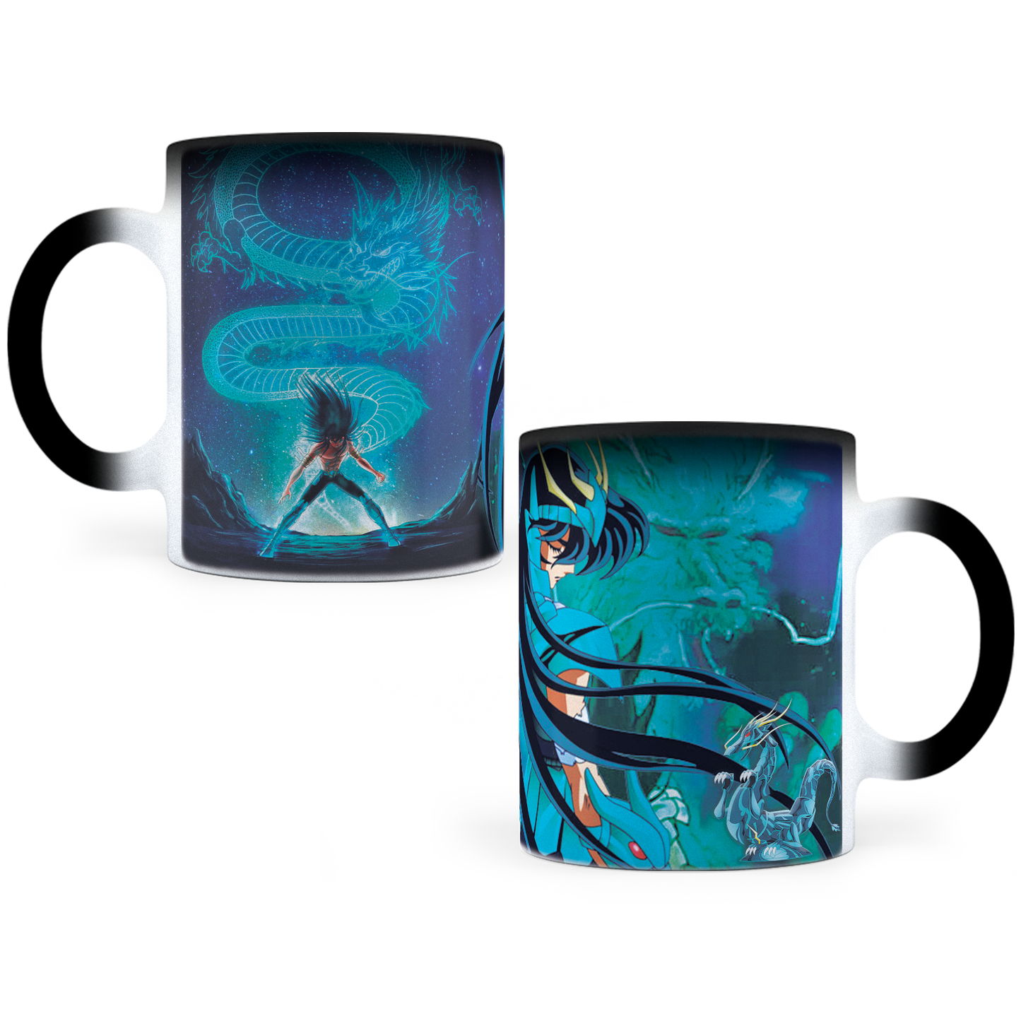 Taza Mágica Dragón Shiryu Caballeros Del Zodiaco - Térmica 11 oz (320 ml)