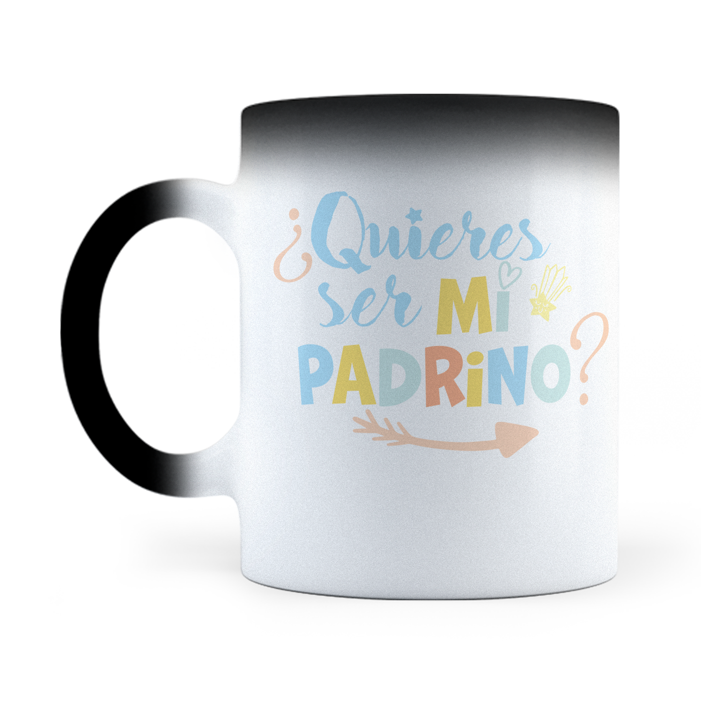 Taza Mágica Quieres Ser Mi Padrino - Térmica 11 oz (320 ml)
