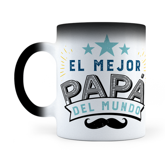 Taza Mágica El Mejor Papá del Mundo - Térmica 11 oz (320 ml)
