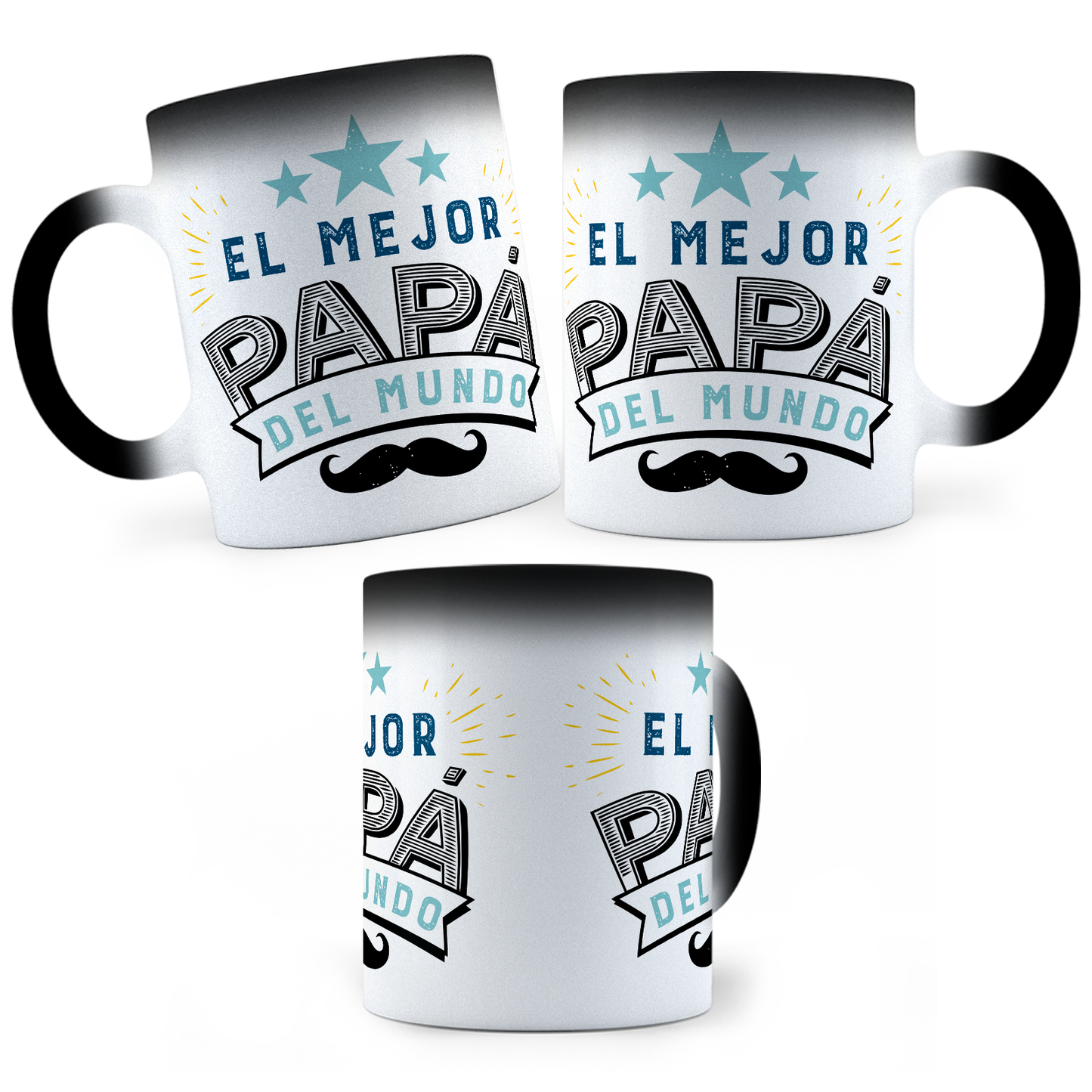 Taza Mágica El Mejor Papá del Mundo - Térmica 11 oz (320 ml)