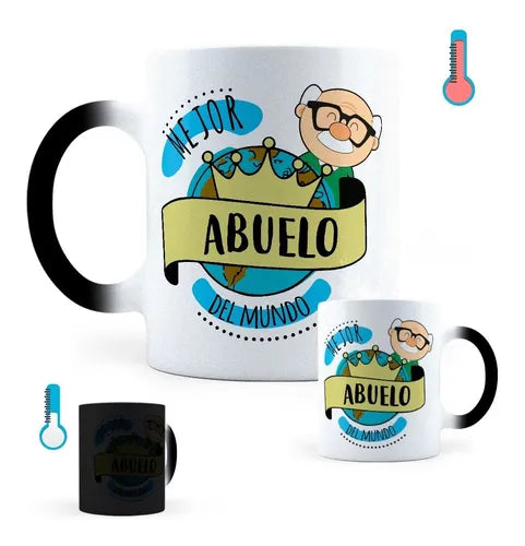 Taza Mágica El Mejor Abuelito Del Mundo