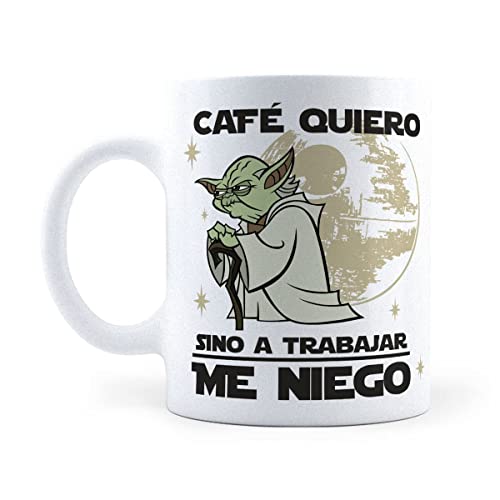 Taza Café Quiero, Sino a Trabajar Me Niego