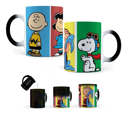 Taza Mágica Amigos Charlie Brown