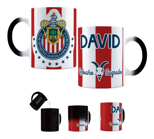 Taza Mágica Chivas Rayadas Del Guadalajara Personalizada