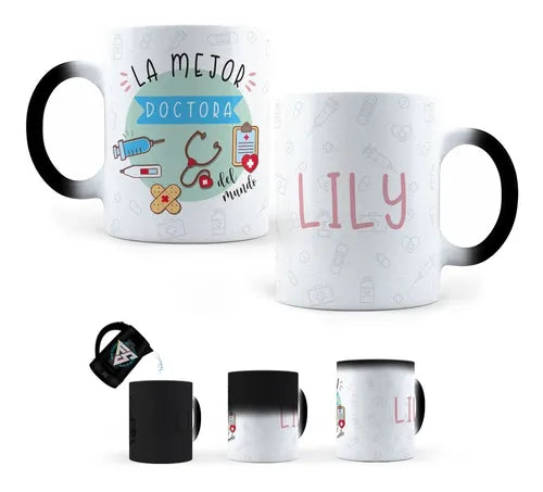 Taza Mágica Doctora Personalizada