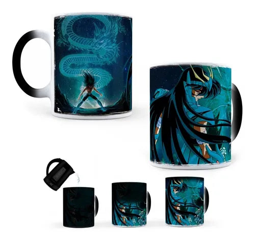 Taza Mágica Dragón Shiryu Caballeros Del Zodiaco