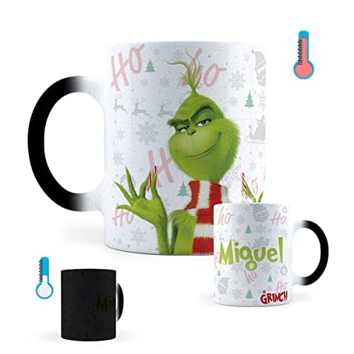 Taza Mágica El Grinch - No Toques Mi Taza - Personalizada