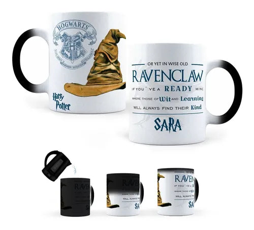 Taza Mágica Personalizada Ravenclaw Harry Potter