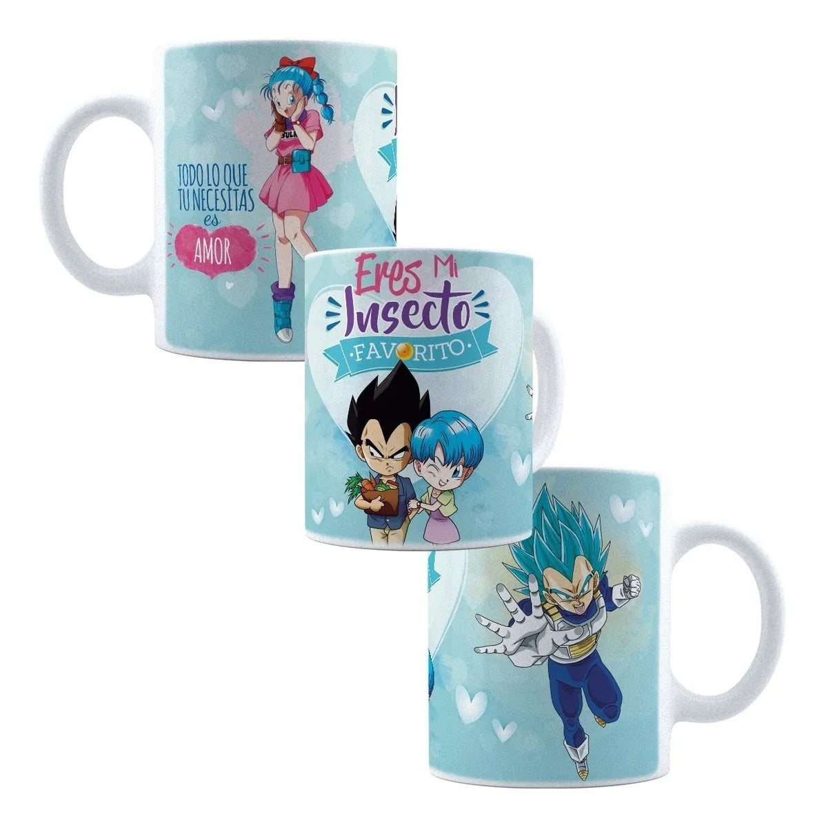 Taza Eres Mi Insecto Favorito - Vegeta Y Bulma