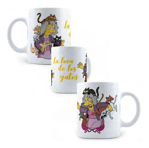 Taza La Loca De Los Gatos