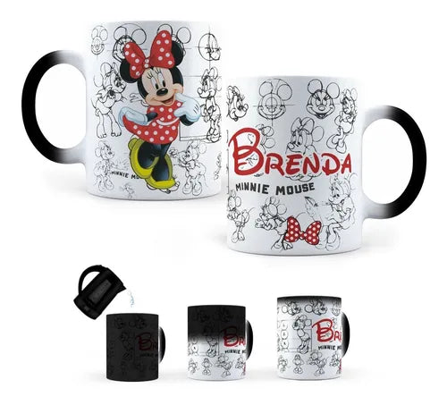 Taza Mágica Minnie Mouse Personalizada