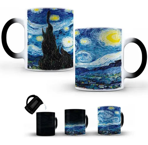 Taza Mágica La Noche Estrellada Vincent Van Gogh