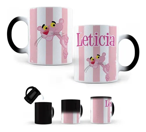 Taza Mágica La Pantera Rosa Personalizada