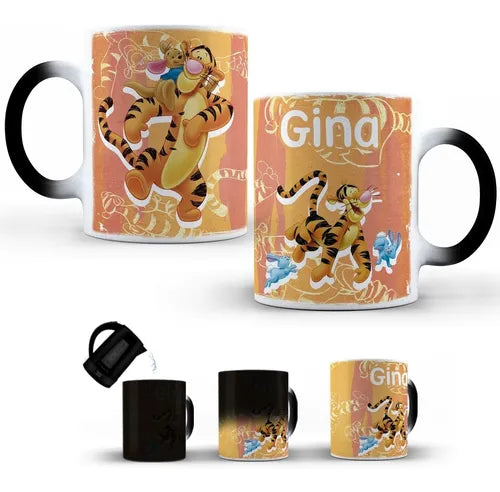 Taza Mágica Tigger Winnie Pooh Personalizada