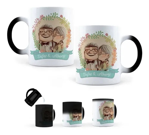 Taza Mágica Carl & Ellie Up Personalizada