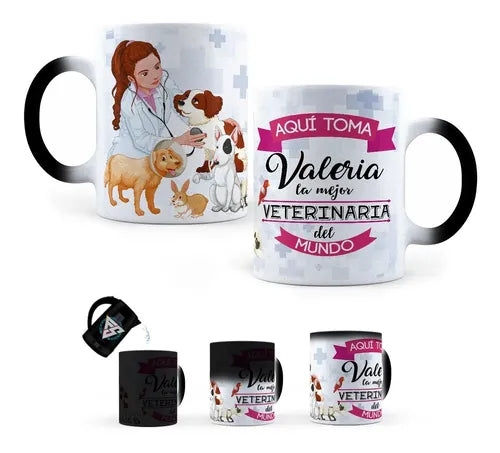 Taza Mágica Veterinaria Personalizada