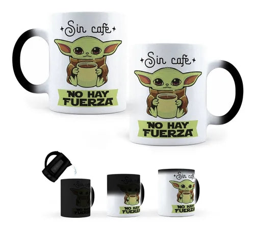 Taza Mágica Sin Café No Hay Fuerza - Yoda